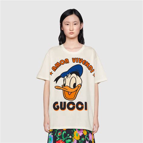 gucci x disney donald duck t-shirt|Gucci Disney sneakers.